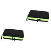 Didiseaon 2pcs Shaver Case for Travel Pressure-resistant Storage Box Green Zipper Compatible for Organizing Shaving Accessories view 1