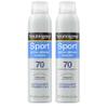 Neutrogena Sport Active Defense SPF 70 Sunscreen Spray, Sweat & Water Resistant Spray Sunscreen with Broad Spectrum Protection for Sunburn Prevention, Oxybenzone-Free, Twin Pack, 2 x 5 oz view 1