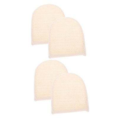 balacoo 4pcs Exfoliating Body Scrubber Glove Shower Bathing Gloves Exfoliating Mittens Deep Softener