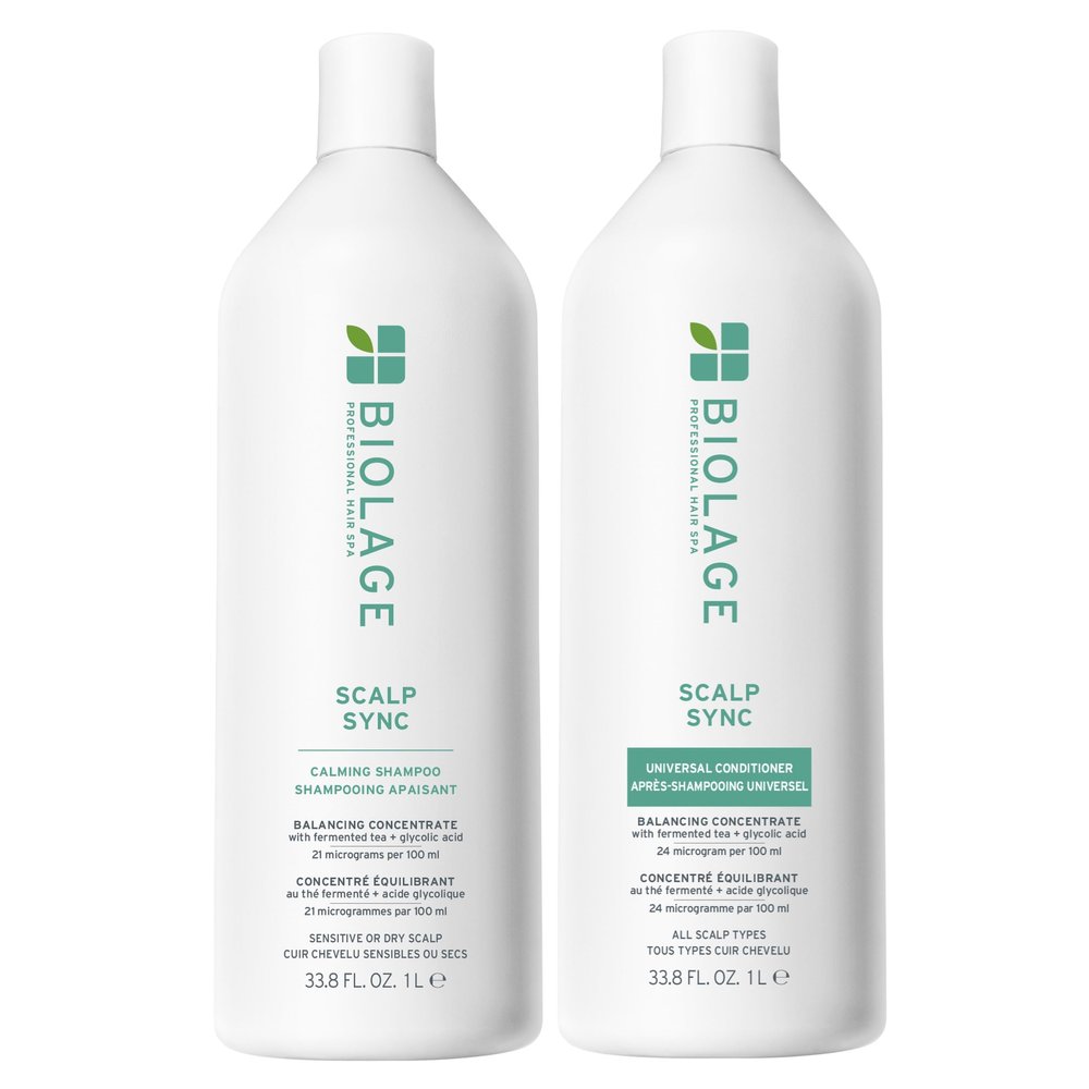Biolage Scalp Sync Calming Shampoo & Universal Conditioner Set | Calms & Hydrates Dry or Irritated Scalp | Paraben & Silicone Free | For Sensitivity Control | Vegan & Cruelty Free