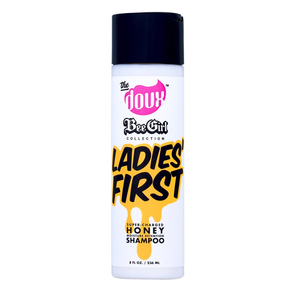 The Doux Curly Hair Shampoo with Honey, Aloe & Vitamins  Ultra-Moisturizing Cleanser for Natural Hair, Frizz Control & Scalp Care  LADIES FIRST Shampoo for Curly Hair & Coils