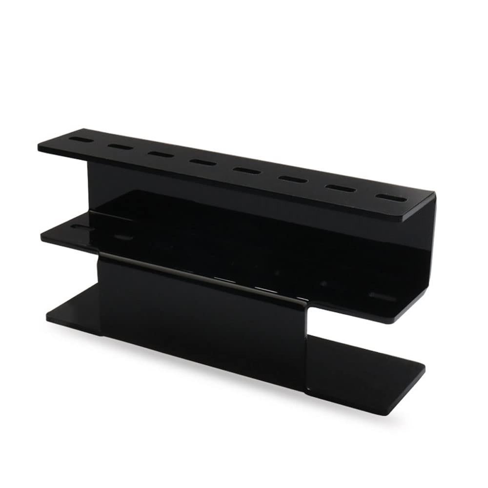1PC Black Acrylic Tweezers Stand Holder 8 Holes Tweezers Display Storage Tweezers Shelf Holder for Eyelash Extensions Supplies Accessories Tools (Color : Black)
