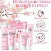 Skin Care Set Sakura Women Beauty Gift Sets Korean Skin Care Kit- Cleanser,Serum,Face Cream,Toner,Eye Cream,Mud Mask-Skin Care Routine Kit (One Size, Cherry Blossom-StyleA-Bae Moisturizing) view 3