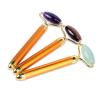 BAWHO Face Jade Massage Roller Black Obsidian Scraper Gemstone Massager Tools Slimming Face Wrinkle Removal 1Pcs (Color : 5) view 1