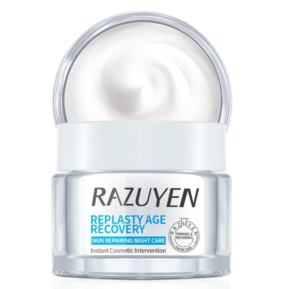 RAZUYEN Anti-Wrinkle Facial Night Cream with 9% Pro-Xylane, Anti-Aging Night Moisturizer for Face Hydrating,Firming and Restoring, Nighttime Skin Care, 1.01 Oz
