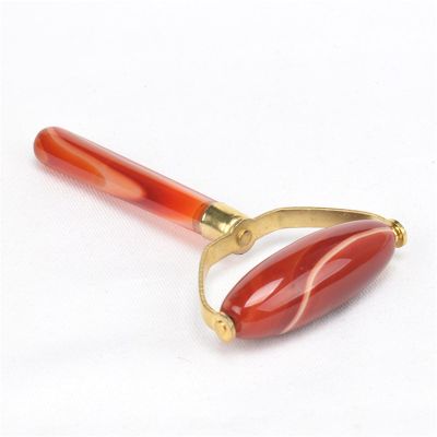 BAWHO Jade Roller from Agate Stone Face Massage Tool Wrinkle for Body Skin Lift Slimming Single Rollers 1Pcs