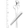 14kZone Rhodium Plated 925 Sterling Silver Barber Scissors and Comb Pendant view 2