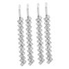 NOLITOY 3sets Stylish Rhinestone Hair Clips of Metal Bobby Unique Hair Accessories for Weddings Parties and Daily Use Design for Women and Girls view 3