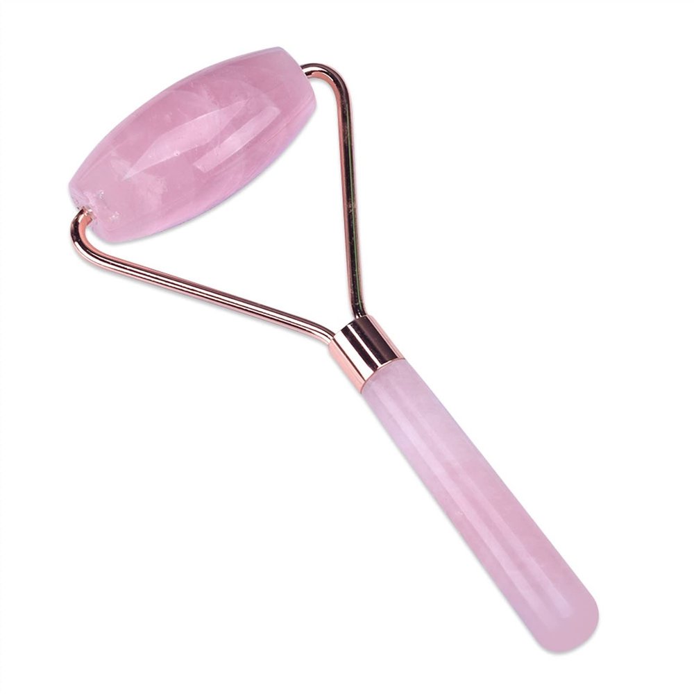 BAWHO Massager Roller Pink Stone Jade Roller Wrinkle Removal Skin Care Jade Stick Lift Tool Massage Appliance 1Pcs