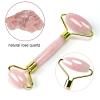 BAWHO Stone Face Jade Roller Massage Lifting Tool Wrinkle Removal Neck Thin Skin Care GuaSha Health Tool Set 1Pcs (Color : Gold) view 4