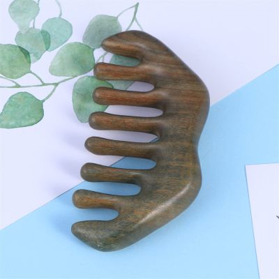 BAWHO Massage Comb Sandalwood Hair Loss Eye Shoulder and Neck Beauty Lifting Wide-Toothed Wooden Comb 1Pcs (Color : Wooden Comb A)