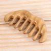 BAWHO Massage Comb Sandalwood Hair Loss Eye Shoulder and Neck Beauty Lifting Wide-Toothed Wooden Comb 1Pcs (Color : Wooden Comb A) view 2