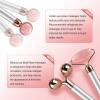 BAWHO 3 in 1 Powder Crystal Jade Stick Massage Stick Face Shaping Massage Eye Cream Stick 3D Roller Home Beauty Salon Stick 1Pcs (Color : Silver) view 3