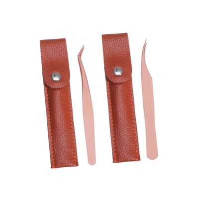 NOLITOY 4pcs Precision Lash Tweezers Set Stainless Steel Eyebrow Tweezers for Hair Makeup Tools Clips