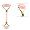 BAWHO Crystal Roller and Portable Gourd Set for Massage Green Jade Roller Adventure Stone Beauty Accessory 1Pcs (Color : 3PCSGuashaBoardPink) view 3