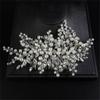 Bridal Pearl Rhinestones Hair Comb Handmade Wedding Accessories Headdress Party Jewelry Tiaras Gold view 4