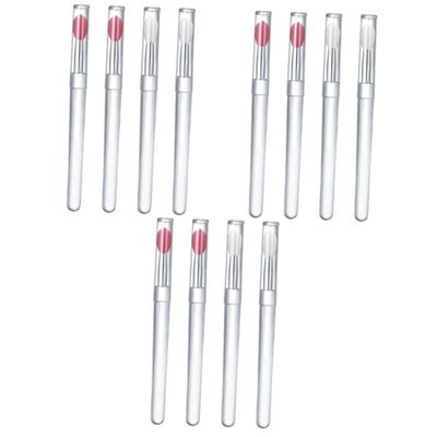 Mipcase 12pcs Silicone Lip Brushes Cover Portable Lipstick for Precise Makeup Application Gentle Silicone for Effortless and Gloss Distribution
