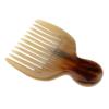 BAWHO Wide Tooth Natural Yak Horn Massage Comb Static Hair Loss Horn Comb 1Pcs view 3