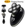 EKHOU Head Shavers for Bald Men, 5 in 1 IPX7 Men's Electric Shaver Portable Beard Trimmer Hair Clipper USB Rechargeable Waterproof LCD Bald Razor view 2