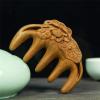 BAWHO Ancient Style Green Sandalwood Comb Massage Static Head Meridian Big Tooth Comb 1Pcs view 3