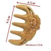 BAWHO Ancient Style Green Sandalwood Comb Massage Static Head Meridian Big Tooth Comb 1Pcs view 4