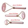 BAWHO Quartz Massager for Face Crystal Jade Rollers Skin Care for Cellulite Wrinkle Roller with Copper Handle 1Pcs (Color : 110x50mm) view 3