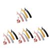 FRCOLOR 16pcs Professional Stainless Steel Eyelash Tweezers for Extensions Makeup Slanted Lash Applicator Tool Lash Tweezers Portable Tool Kit view 1