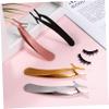 FRCOLOR 16pcs Professional Stainless Steel Eyelash Tweezers for Extensions Makeup Slanted Lash Applicator Tool Lash Tweezers Portable Tool Kit view 3