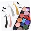 FRCOLOR 16pcs Professional Stainless Steel Eyelash Tweezers for Extensions Makeup Slanted Lash Applicator Tool Lash Tweezers Portable Tool Kit view 4