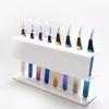 BBAUER 1PC Black Acrylic Tweezers Stand Holder 8 Holes Tweezers Display Storage Tweezers Shelf Holder for Eyelash Extensions Supplies Accessories Tools (Color : White) view 2