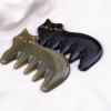 BAWHO Board Comb Scraping Tool Guasha Jade Body Stone Horn Scalp Accessory Ox Beauty Sha Gua Skin Scraperwidehair 1Pcs view 4