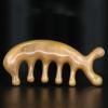 MOBYAT Massage Meridian Hair Comb Natural Green Sandalwood Body Massage Thickened Wide Tooth Comb 1Pcs view 1