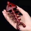 BAWHO Sandalwood Multifunctional Fishbone Massage Comb Hair Meridian Scraping Comb 1Pcs (Color : Wooden Comb) view 1