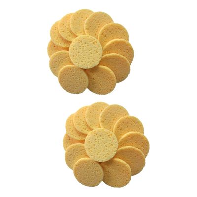 NOLITOY 40pcs Skin-Friendly Makeup Remover Pads Face Cleaning Sponge Cotton Rounds for Daily Use and Travel