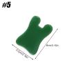 BAWHO Jade Rib Stick Face Scraping Eye Face Whole Body Rib Stick Beauty Jade Dark Green Crystal Plate for FaceBody Scraping Beauty 1Pcs (Color : 5) view 2