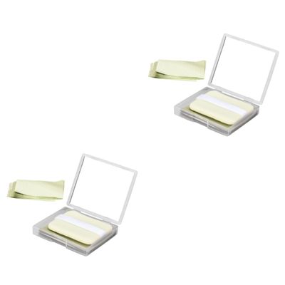 FRCOLOR 2sets Facial Oil Remover Paper Oil Absorbing Blotting Sheets Face Cleaning Paper Portable for Women Men