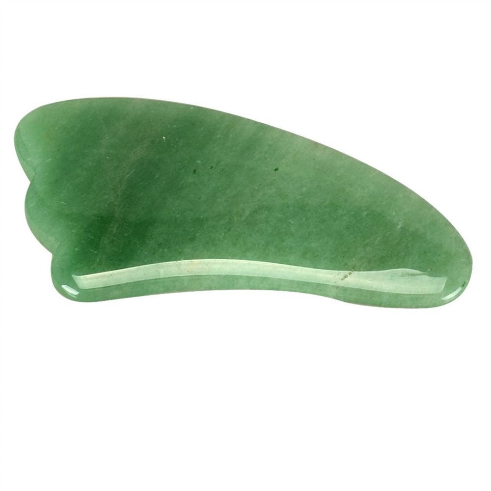 BAWHO Green Set Tools Face Lift Massage Crystal Energy Stone Traditional Scraper Set for Body Massager 1Pcs (Color : 8x5cm)