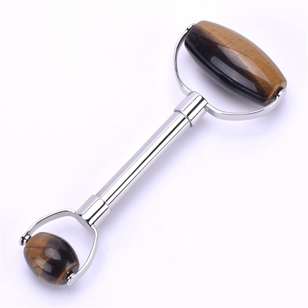 BAWHO Massage Roller Crystal Jade Stone Cellulite Wrinkle Roller Cool Beauty Tool for Skin Care 1Pcs