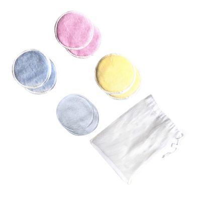 NOLITOY 8pcs Washable Facial Cotton Rounds Makeup Remover Pads Face Cleansing Pads Save Money Environment