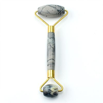 MOBYAT Stone Jade Roller Face Massager Stone Carved Crystal Roller Skin Care Slimming Massage Stick 1Pcs