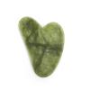 BAWHO Guasha Stone Jade Board Stone Scraper for Face Neck Back Body 1Pcs (Color : Army Green) view 1