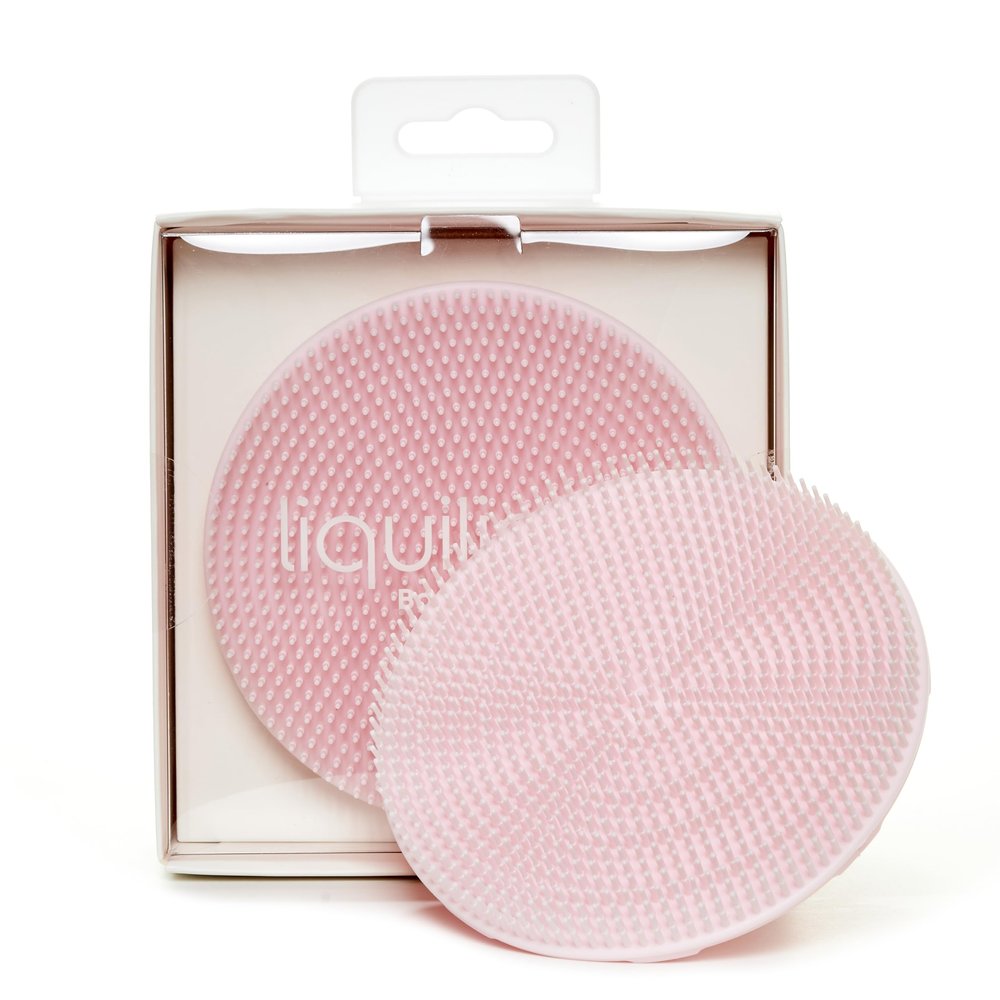 LiquiLinks Body Buffer - Bathing & Washing Silicone Loofah - Spa Accessory - Essential Skincare Tool for Teen Girls Blush Pink