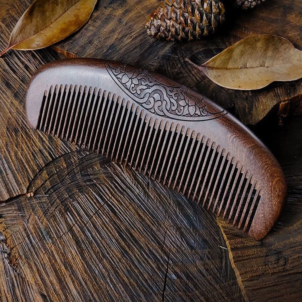 BAWHO Men and Women Household Dense Tooth Comb Static Comb Long Hair Massage Ancient Peach Comb 1Pcs (Color : 16CM)