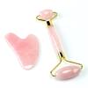 BAWHO Quartz Jade Roller Massager for Lifting Face Pink Stone Cellulite Wrinkle Crystal Skincare Rollers Tool 1Pcs (Color : B) view 1