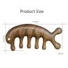 BAWHO Multifunctional Meridian Massage Head Health Comb Sandalwood Large Wide Tooth Comb 1Pcs (Color : Model H) view 4