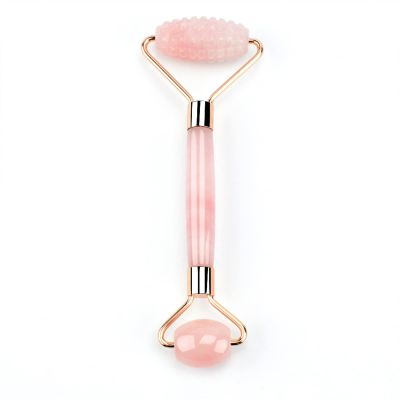 MOBYAT Roller Massager for Face Pink Stone Cellulite Wrinkle Skin Care Massage Roller Lifting Tool 1Pcs