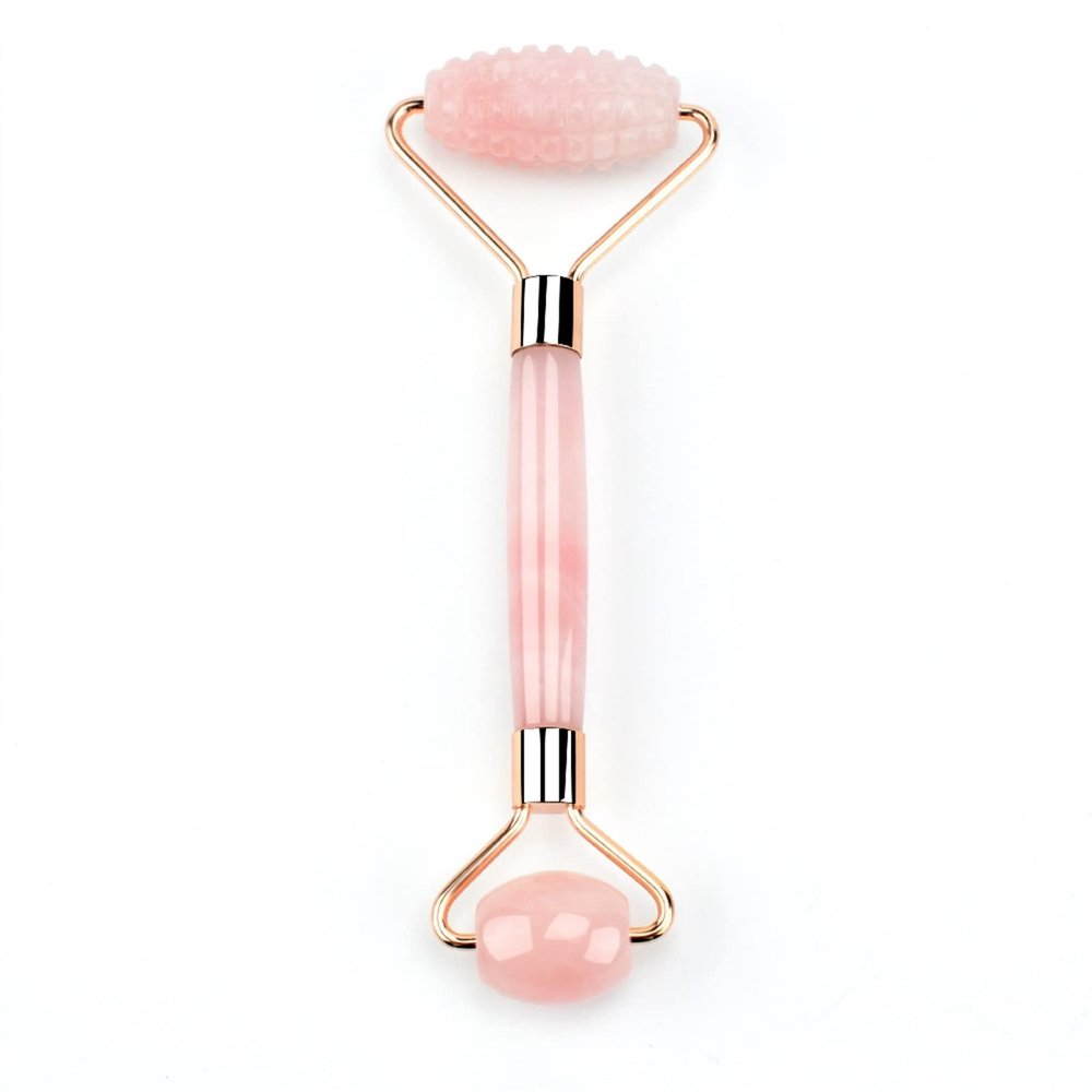 MOBYAT Roller Massager for Face Pink Stone Cellulite Wrinkle Skin Care Massage Roller Lifting Tool 1Pcs