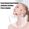 BAWHO Face Lift Massage Care Tool Body Arm Leg Slimming Gua Sha Scraper Board for Beauty, Double Bead Transparent Massage Tools 1Pcs view 3