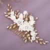 Bridal Hair Comb Rhinestones Wedding Handmade Headpiece Headdress Jewelry Accessories Purple view 4