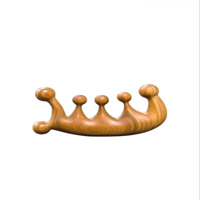 BAWHO Green Sandalwood Massage Comb Large Wide Tooth Curling Comb 1Pcs
